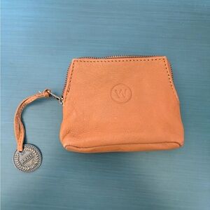 Wanderers card/ coin purse.  Light leather color.